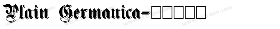 Plain Germanica字体转换